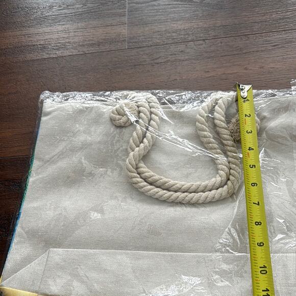 Colorful Beach Tote with Summer Print - Picture 5 of 5